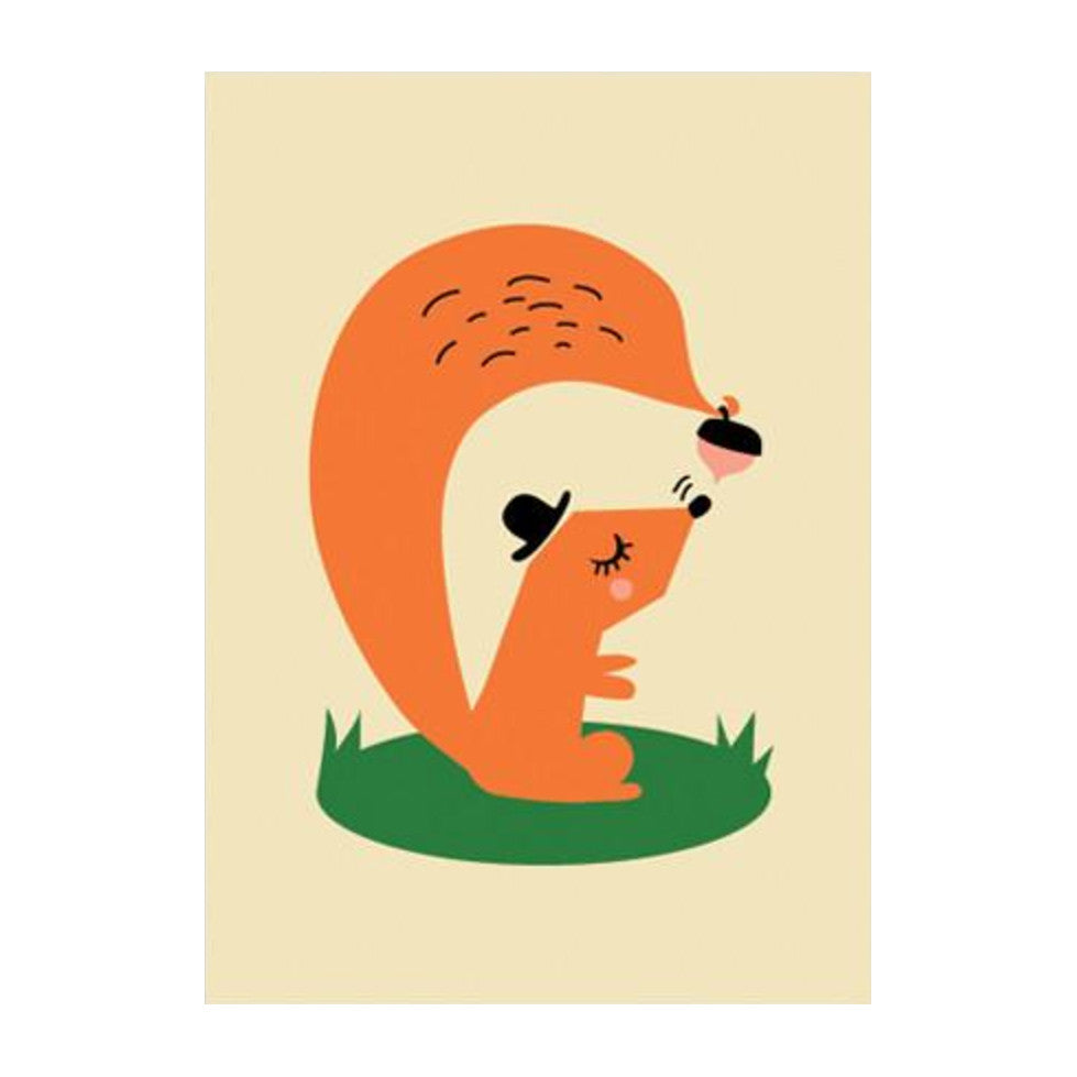 Darling Clementine Squirrel Postcard by 1973