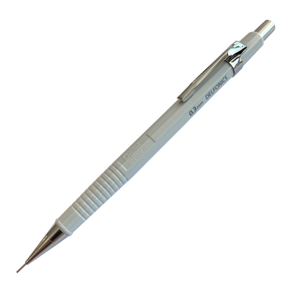 Pentel Sharp Mechanical Pencil by Delfonics - 0.3mm light gray