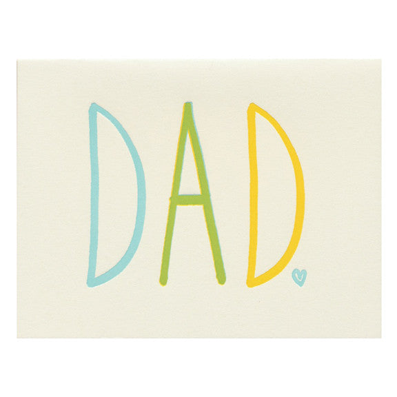 Dad Rainbow Card by Fugu Fugu Press