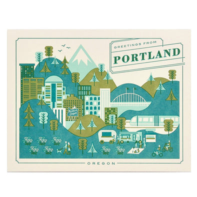 Visit Portland Card by Hello Lucky