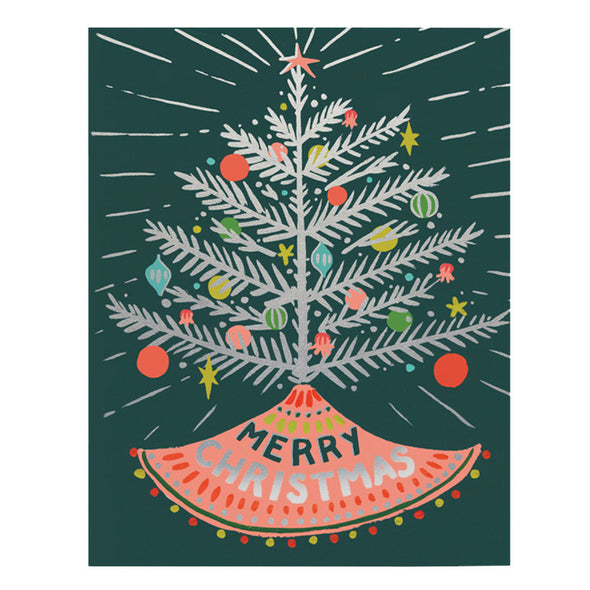 Aluminum Tree Merry Christmas Card by Idlewild Co.