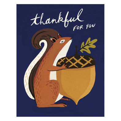 Idlewild Co. Thankful Squirrel Card