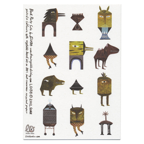 SCUBA Block Party Suite Card by Little Otsu