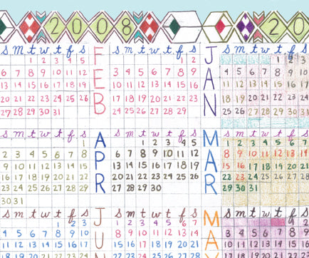 Lart C. Berliner Three Year Calendar (2010, 2009, 2008) by Little Otsu