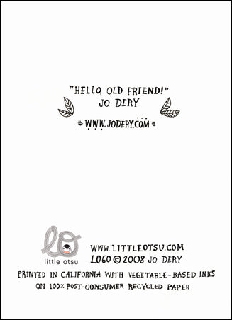 Jo Dery Hello Card by Little Otsu
