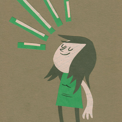 Jeremy Tinder Greengirl Card by Little Otsu