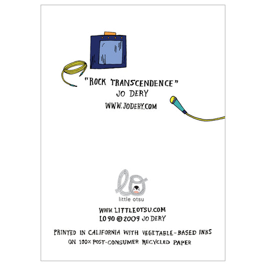 Jo Dery Rock Transcendence Card by Little Otsu