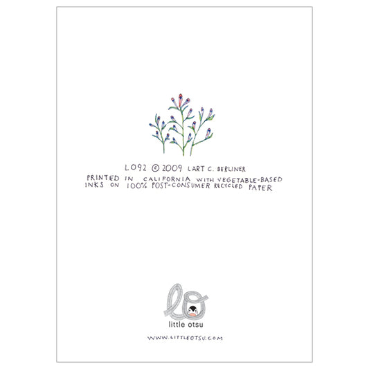 Watercolor Flowers Card by Lart Cognac Berliner