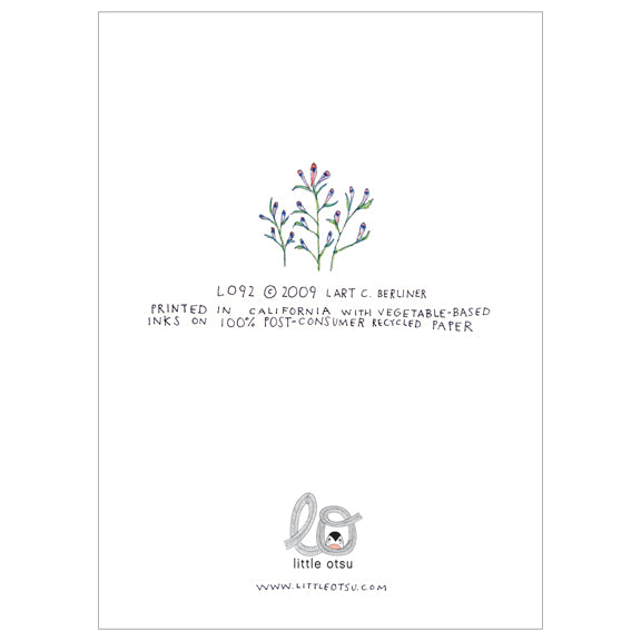 Watercolor Flowers Card by Lart Cognac Berliner