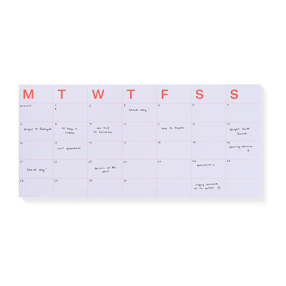 Monthly Notepad Large by mishmash
