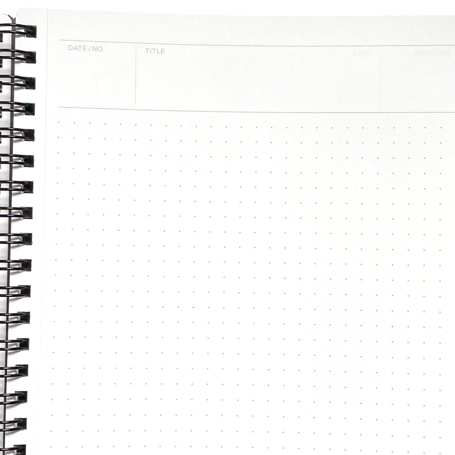 Le Carnet A5 Canvas Dot Grid Pistes Notebook by Papier Tigre – Little Otsu