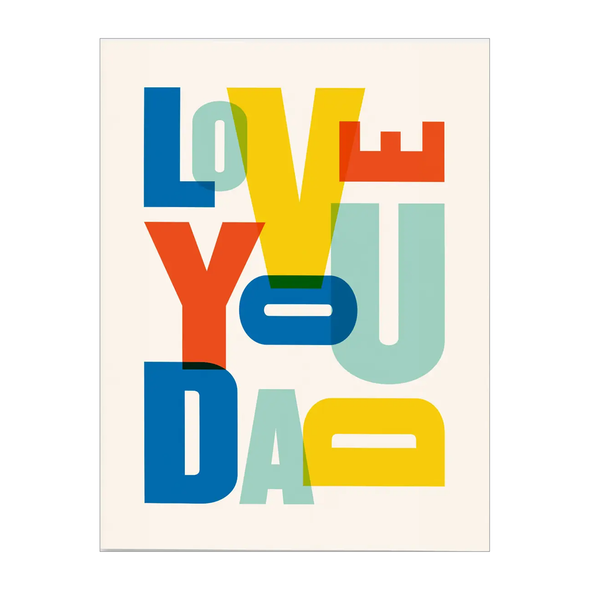 Love You Dad Card by Paper & Stuff