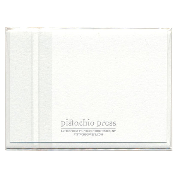 Hello Bird Letterpress Card by Pistachio Press