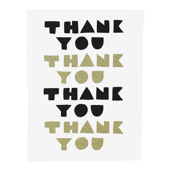 Thank You Geometric Card by Worthwhile Paper